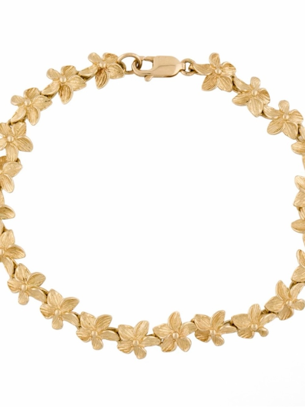 Na Hoku 14k Gold Plumeria Bracelet